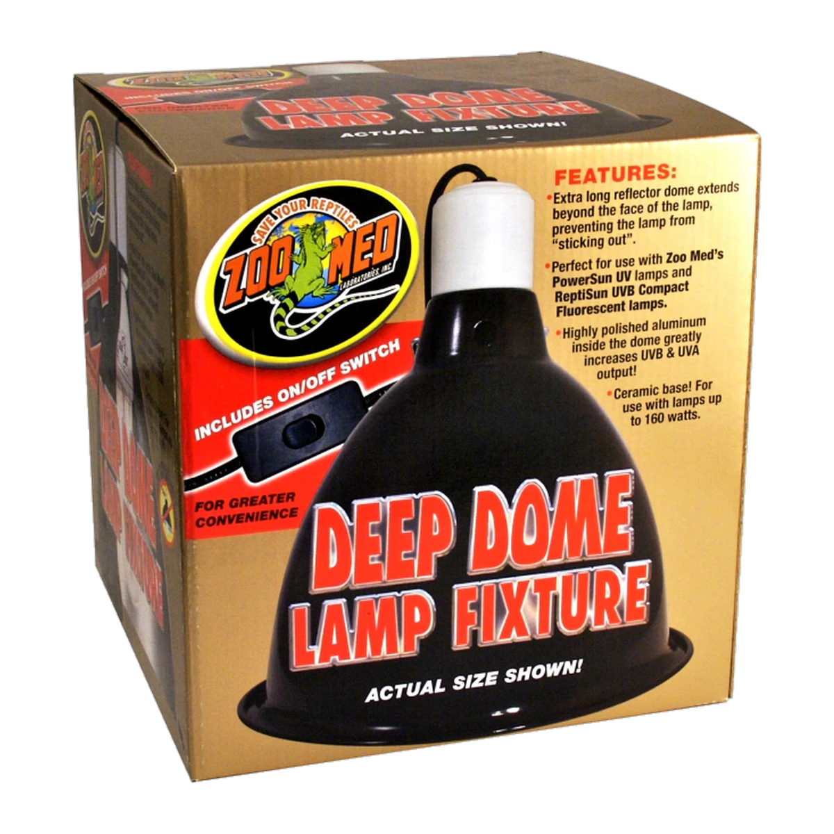 Zoo Med Deep Dome Clamp Lamp