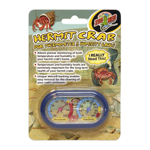 Zoo Med Hermit Crab Dual Thermometer/Humidity