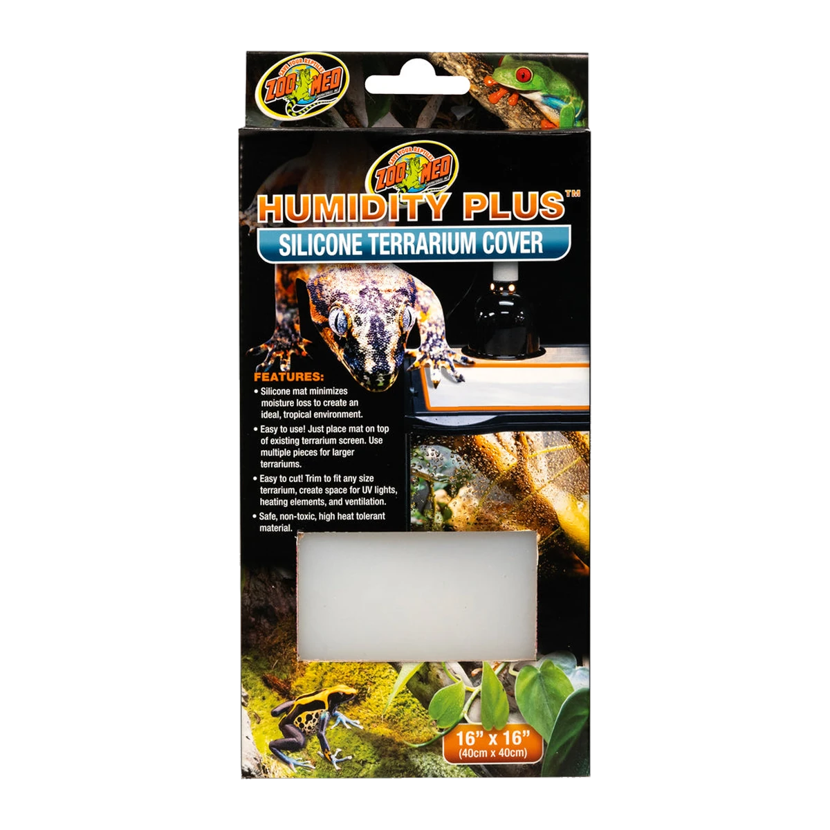 Zoo Med Humidity Plus Silicon Terrarium Cover 40x40cm