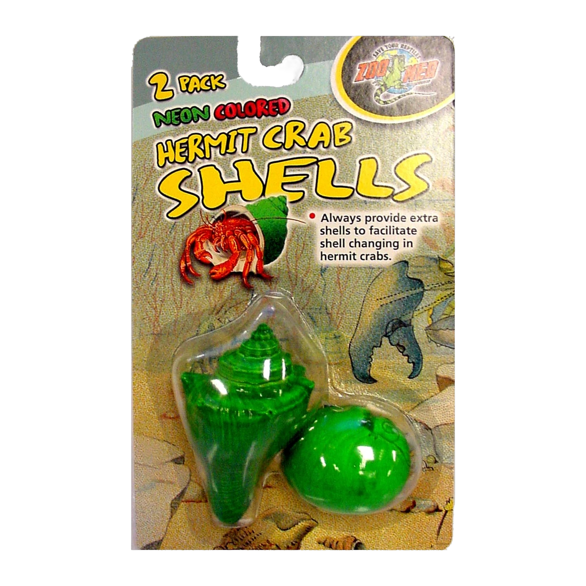 Zoo Med Neon Crab Shells 2 Pack