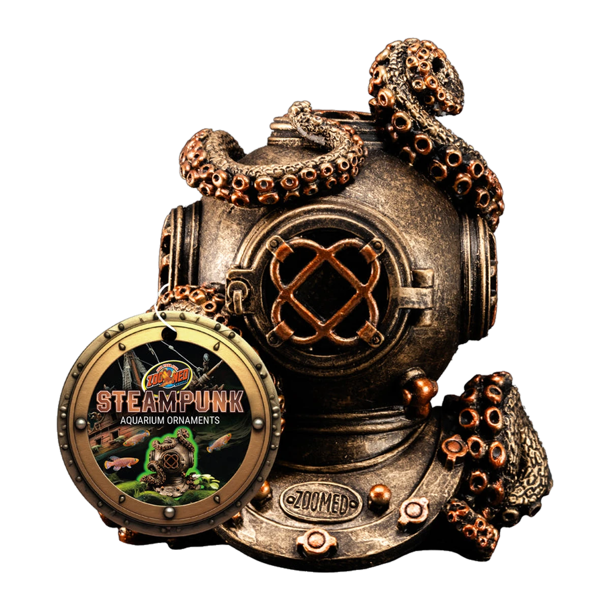 Zoo Med Steampunk Ornament Helmet Octopus 8.5cm